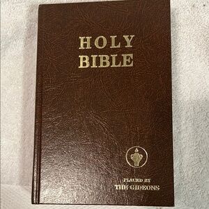 Brown Holy Bible by The Gideons